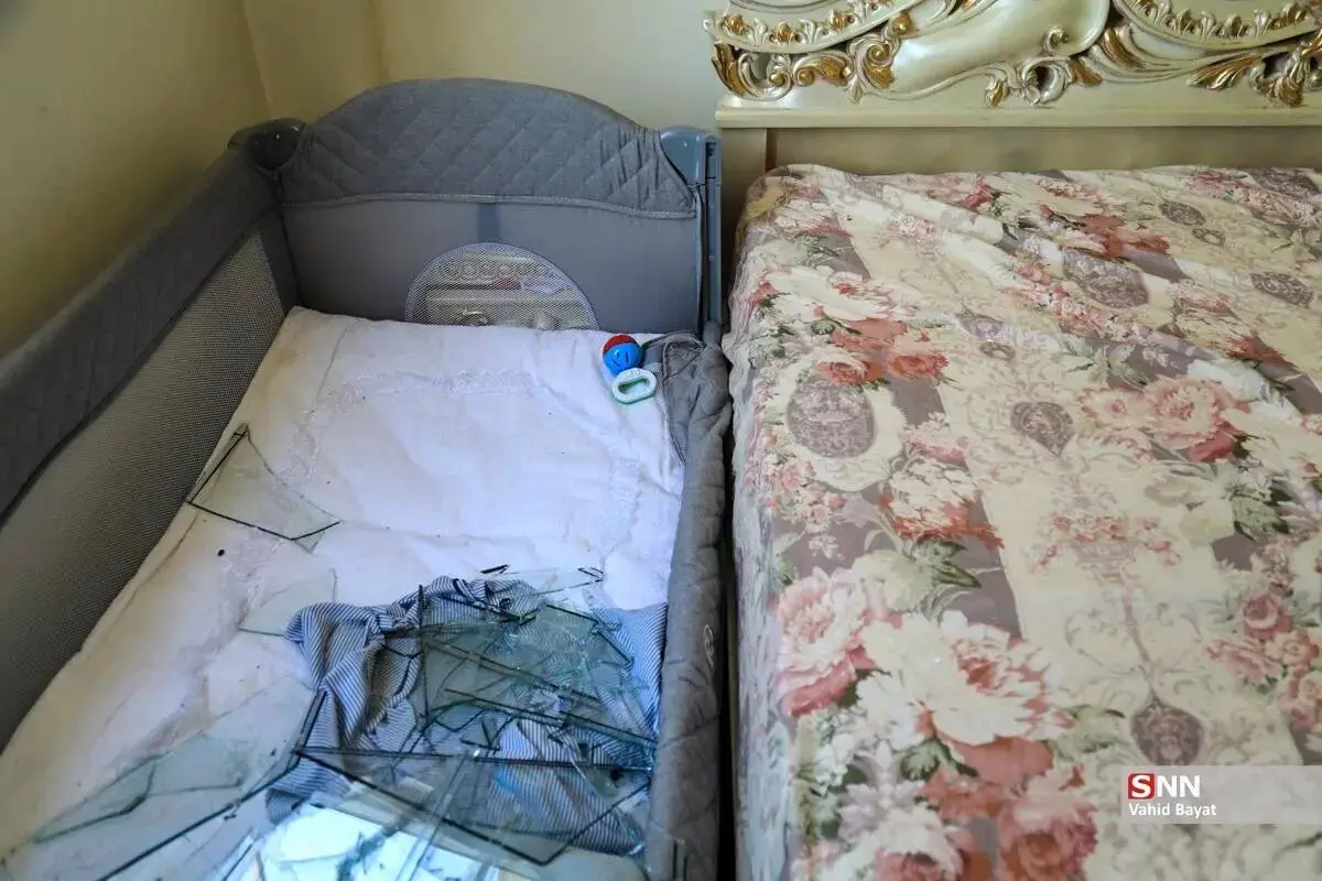 تصاویر حجم خسارات حمله به ساختمان‌های مسکونی خیابان مجاهدین اسلام