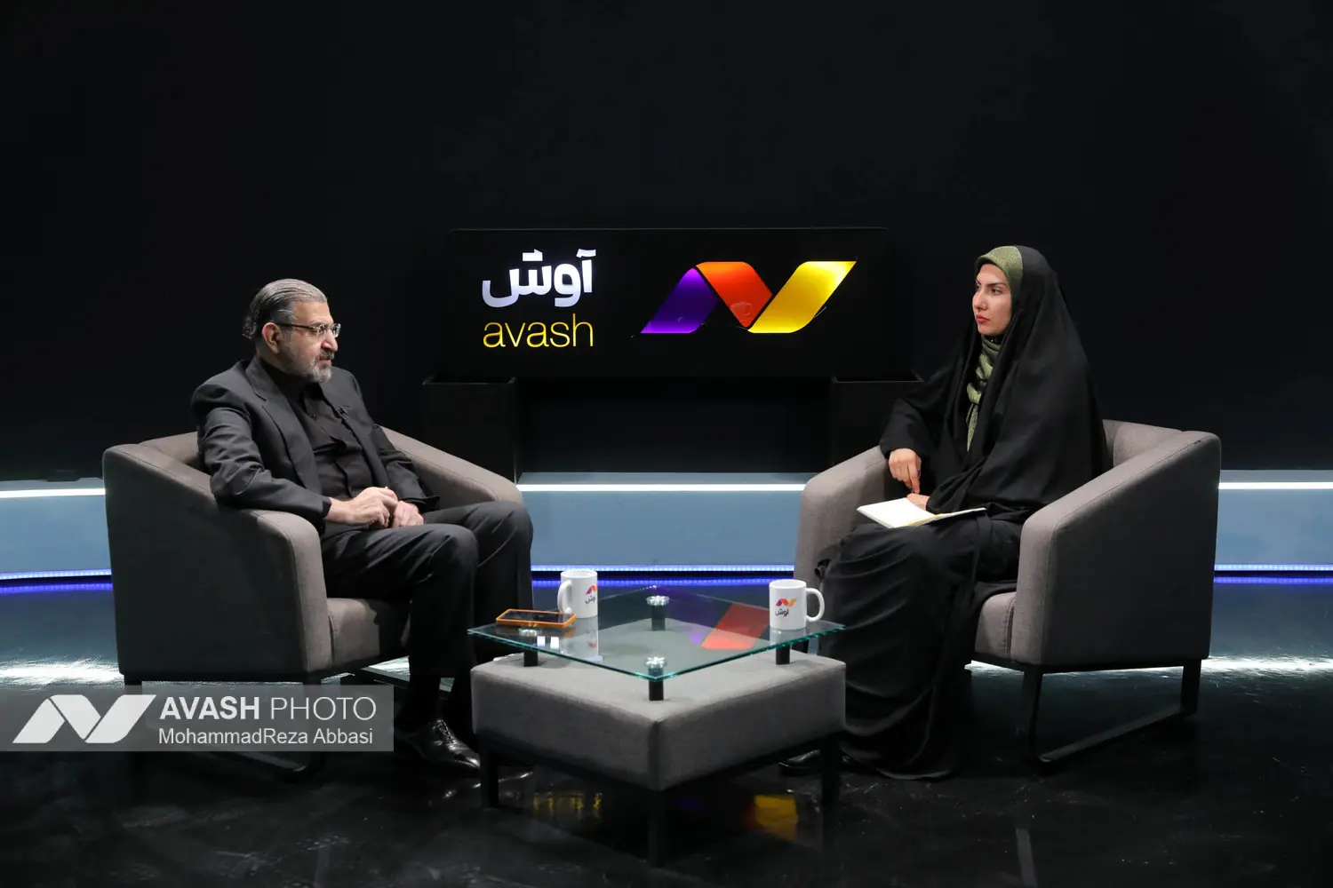بازدید صادق خرازی از خبرگزاری آوش