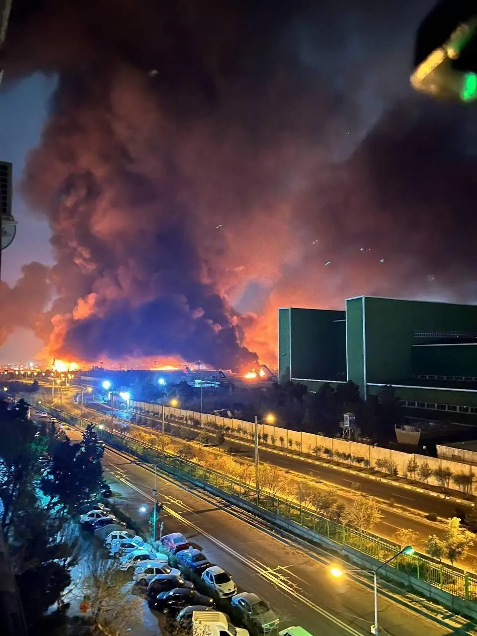 حمله به صنایع هوایی اکباتان مهرآباد تهران