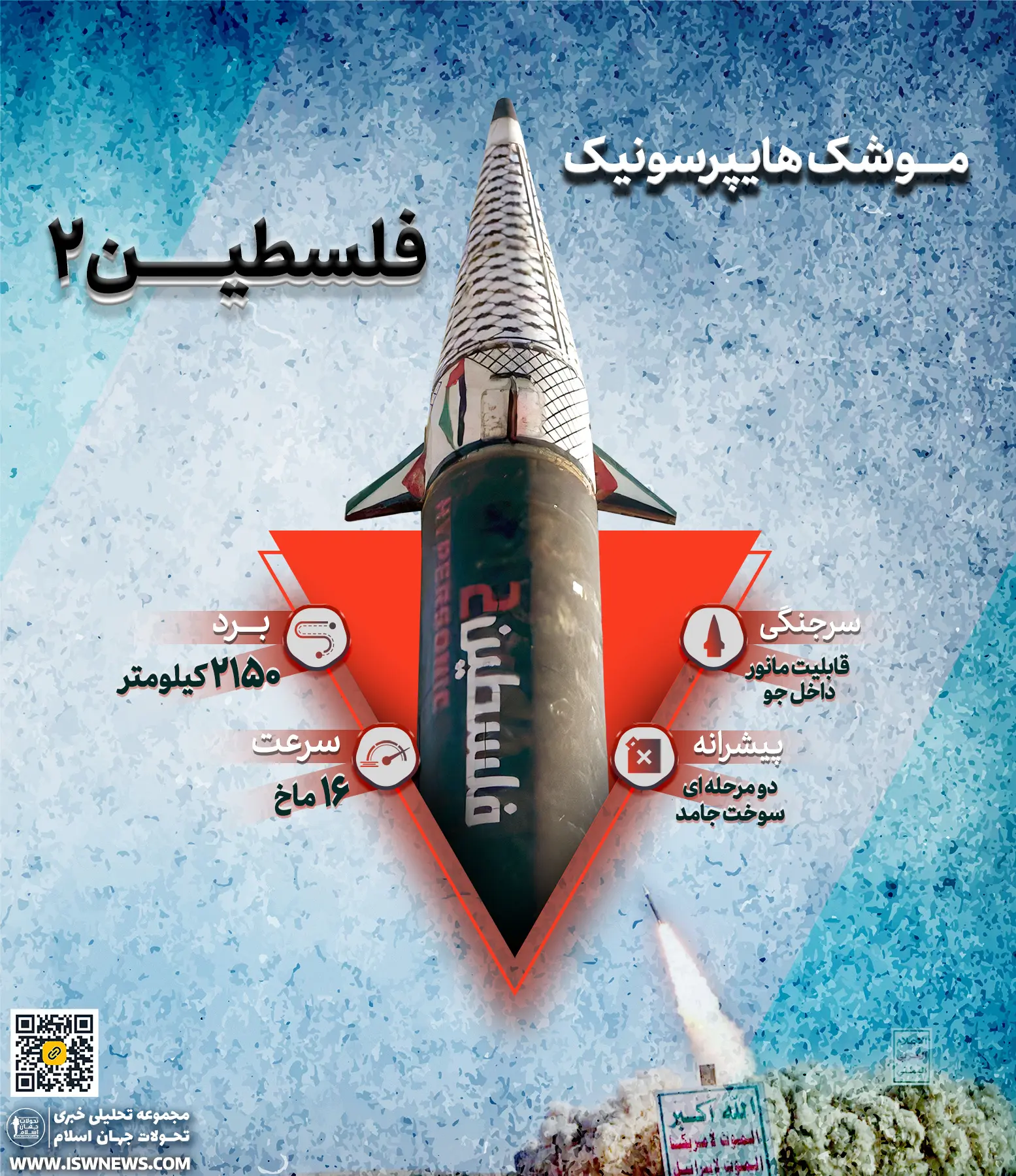 Palestine-2 missile موشک فلسطین-۲