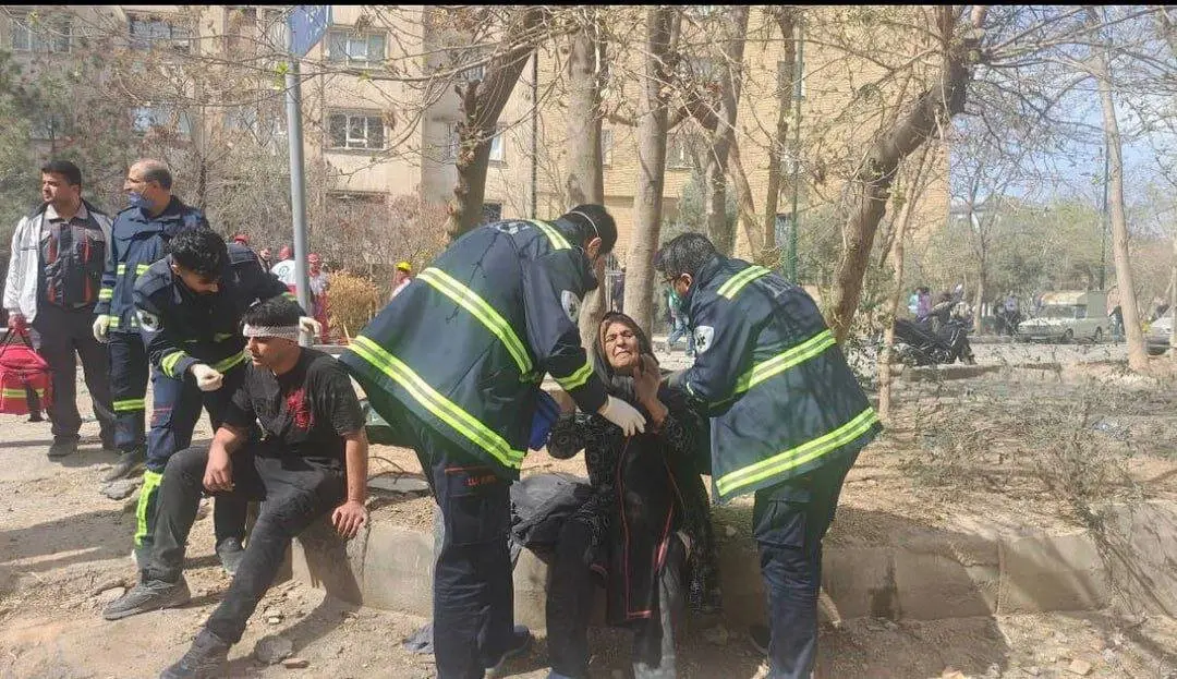 حمله هوایی به یک پایگاه اورژانس در تهران