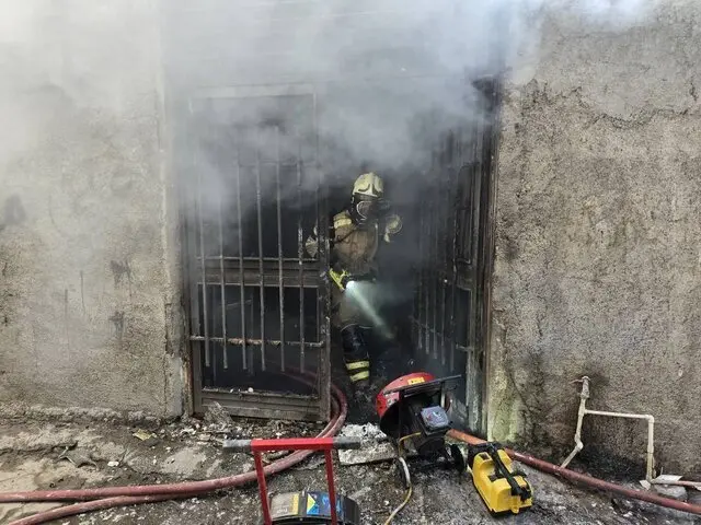 آتش سوزی جنوب تهران