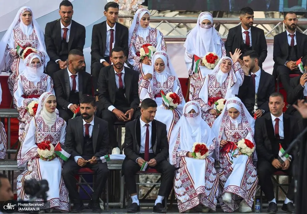 مراسم+عروسی+دستهجمعی+در+غزه+(8)