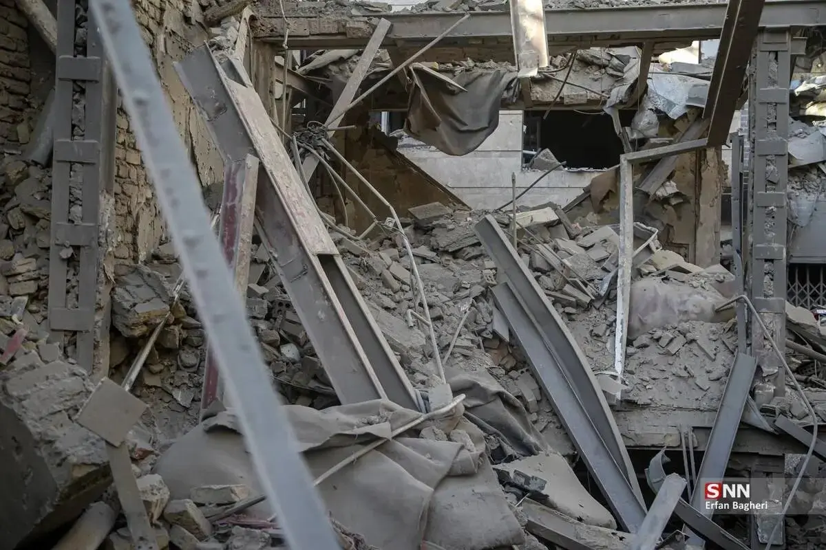 تصاویر حجم خسارات حمله به ساختمان‌های مسکونی خیابان مجاهدین اسلام
