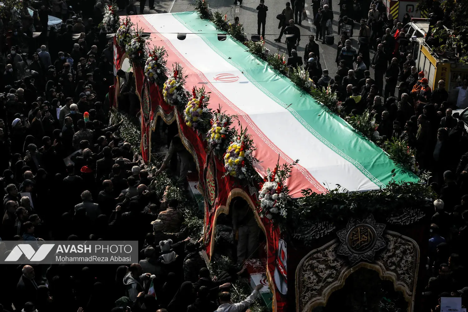 مراسم تشییع پیکرهای ۱۰۰ شهید گمنام - تهران