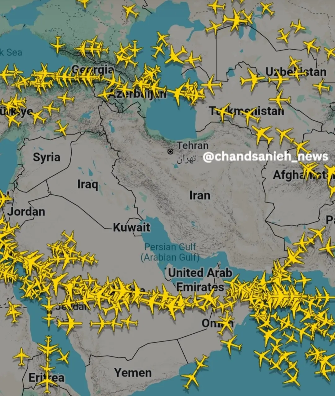 وضعیت پروازها