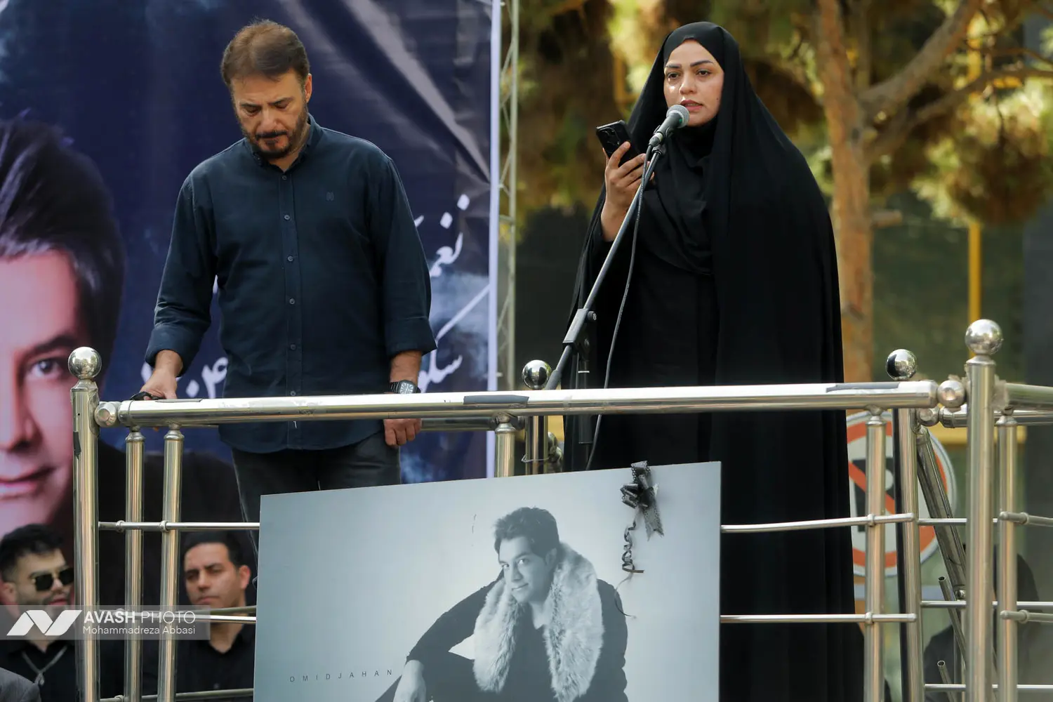 مراسم تشییع پیکر امید جهان
