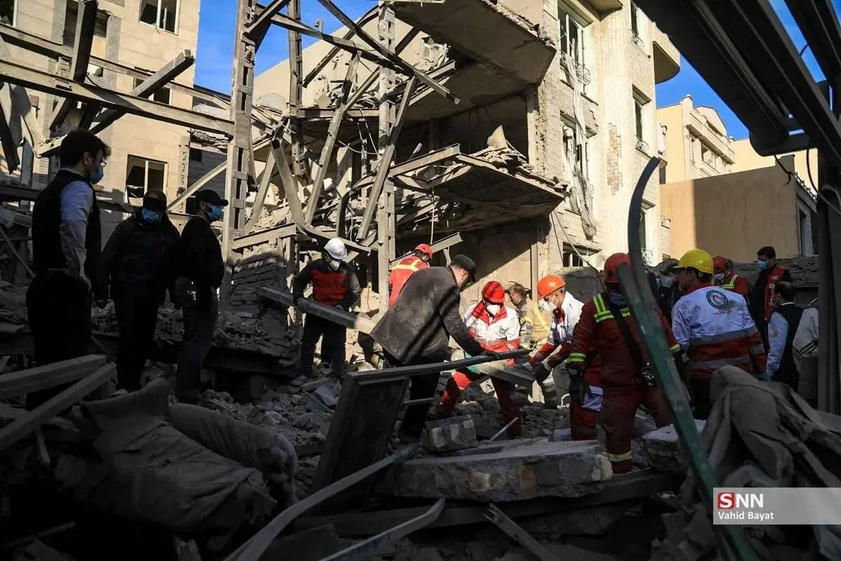 تصاویر حجم خسارات حمله به ساختمان‌های مسکونی خیابان مجاهدین اسلام