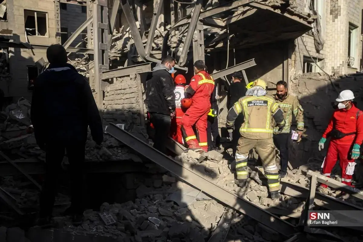 تصاویر حجم خسارات حمله به ساختمان‌های مسکونی خیابان مجاهدین اسلام