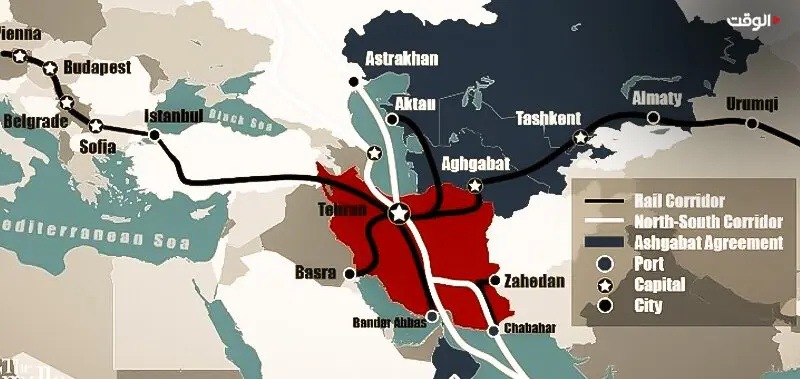 نقشه ترانزیتی ایران