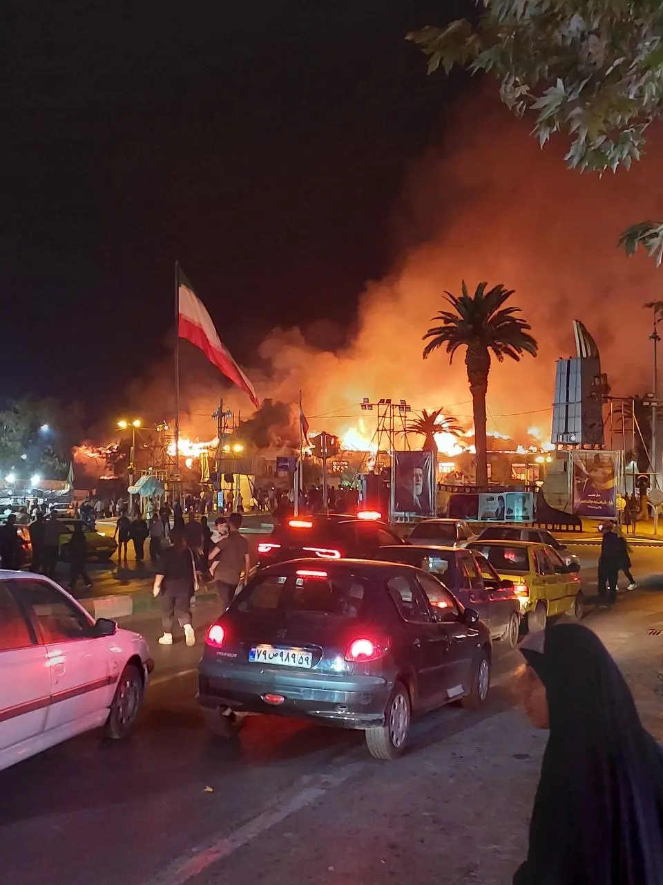 آتش سوزی در گرگان