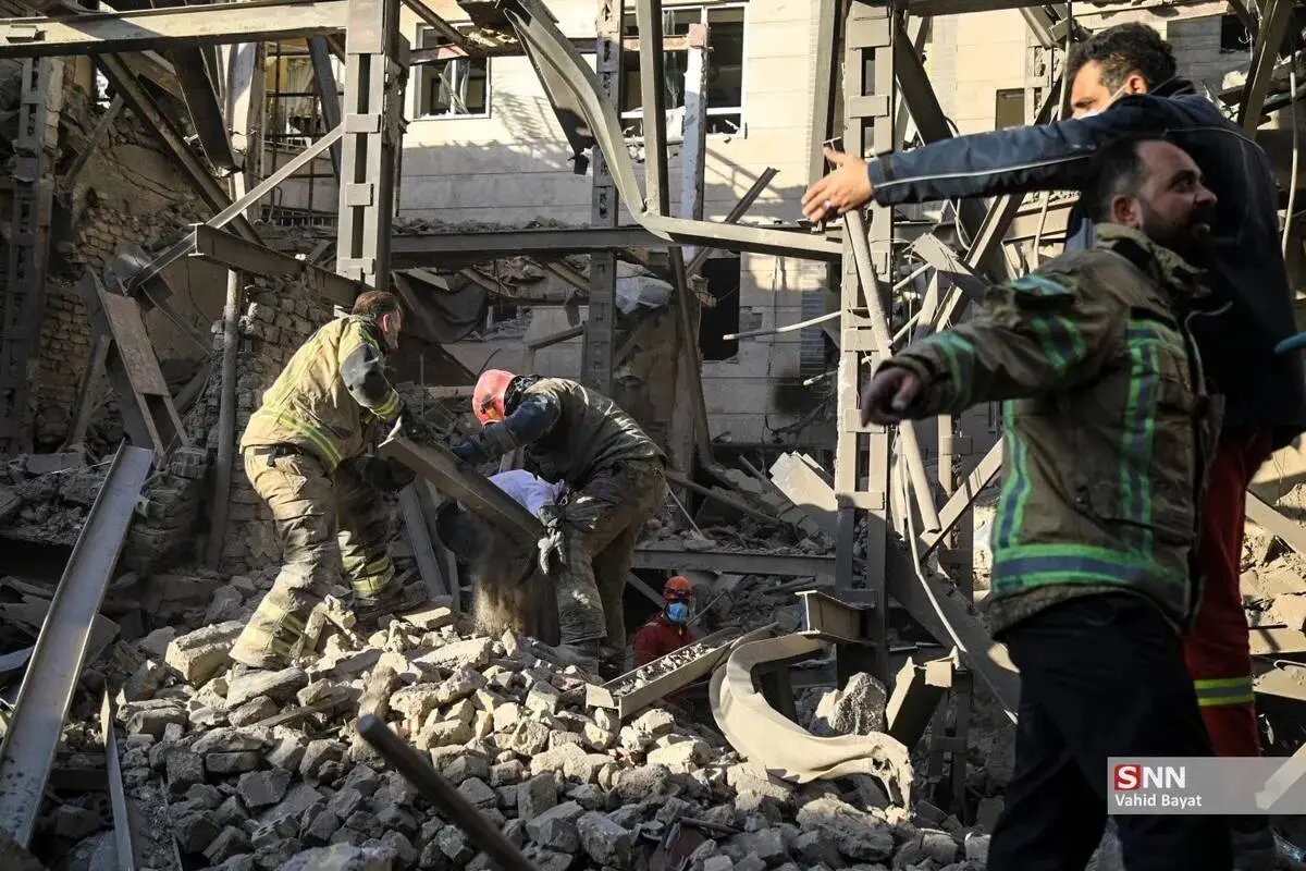 تصاویر حجم خسارات حمله به ساختمان‌های مسکونی خیابان مجاهدین اسلام