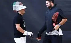 تمرینات آمادگی شمشیربازان کاروان سفیران اقتدار