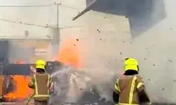 بندر حیفا همچنان در آتش می‌سوزد