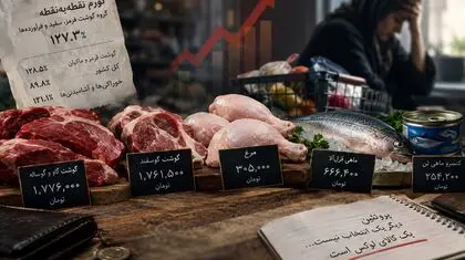 جهش ۱۲۷ درصدی قیمت گوشت و تهدید امنیت غذایی/ حذف ماهی، مرغ و گوشت از سفره ایرانیان