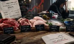 جهش ۱۲۷ درصدی قیمت گوشت و تهدید امنیت غذایی/ حذف ماهی، مرغ و گوشت از سفره ایرانیان