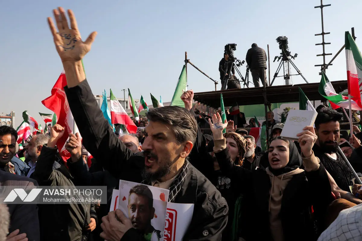 راهپیمایی محکومیت اقدامات تروریستی آمریکا و رژیم صهیونیستی علیه ملت ایران - تهران