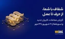 معاملات و برداشت‌ها زیر ذره‌بین / طرح نو میلی‌گلد برای شفافیت و پاسخ‌گویی