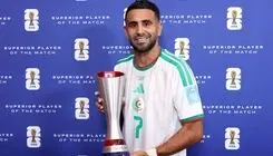محرز بهترین بازیکن میدان در بازی الجزایر و اتریش شد