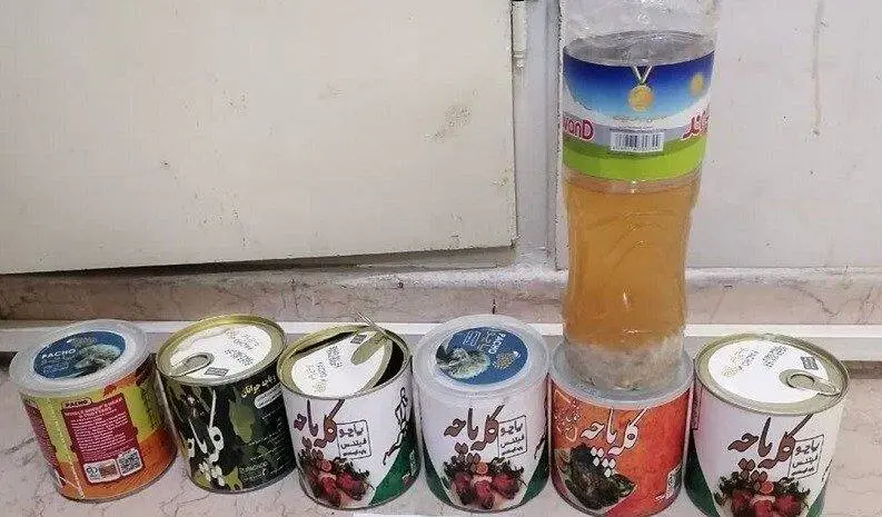کنسرو کله‌پاچه با طعم مخدر شیشه در فرودگاه امام + عکس
