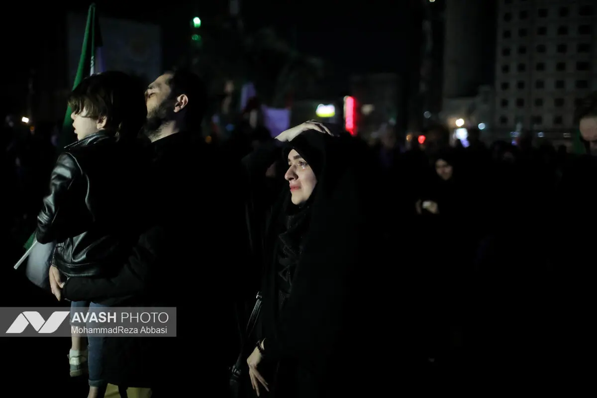 مراسم عزاداری در سوگ رهبر شهید انقلاب - تهران