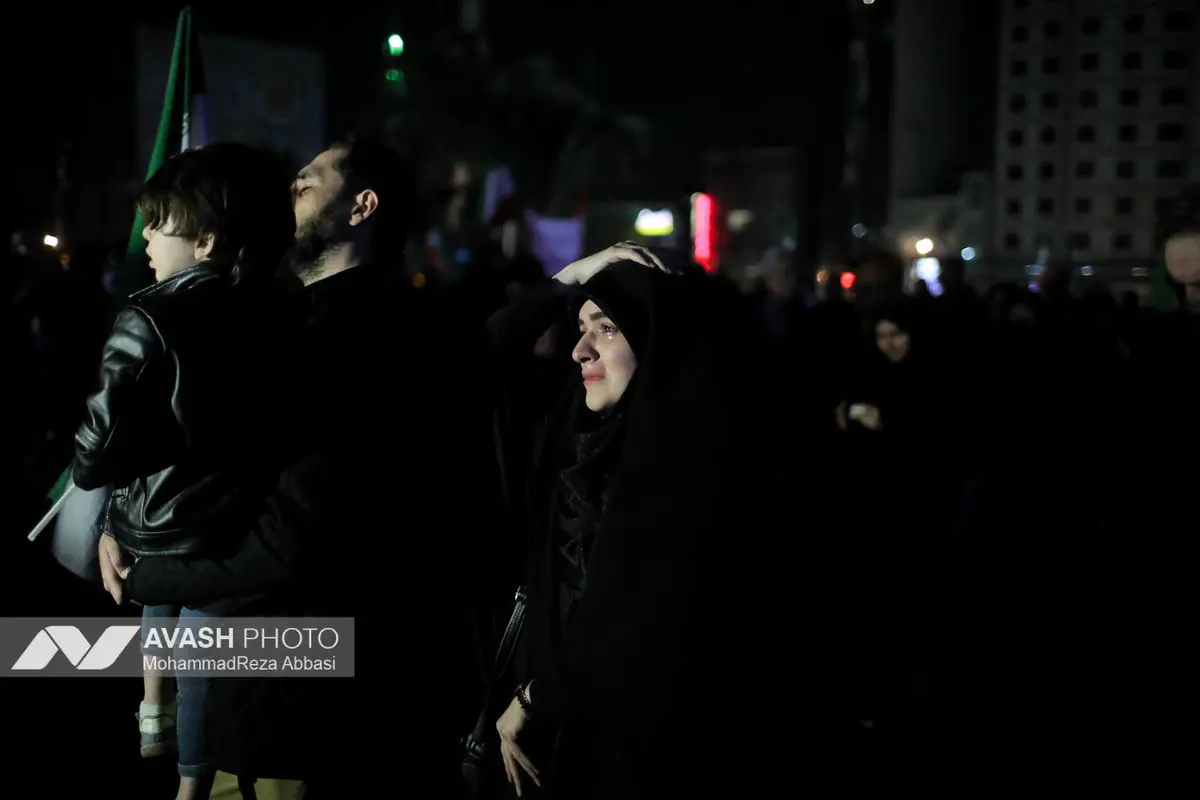 مراسم عزاداری در سوگ رهبر شهید انقلاب - تهران