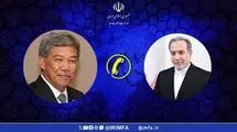 گفت‌وگوی تلفنی وزرای امور خارجه جمهوری اسلامی ایران و مالزی