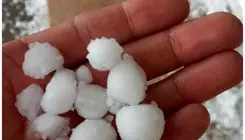 بارش شدید باران و تگرگ در عربستان + فیلم