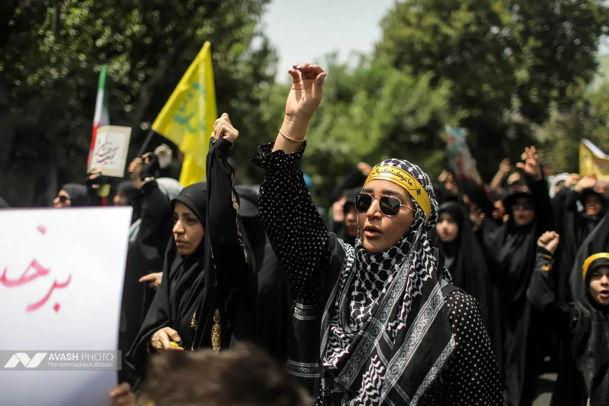 دسته عزاداری مردمی دانشجویی ظهر تاسوعا در تهران