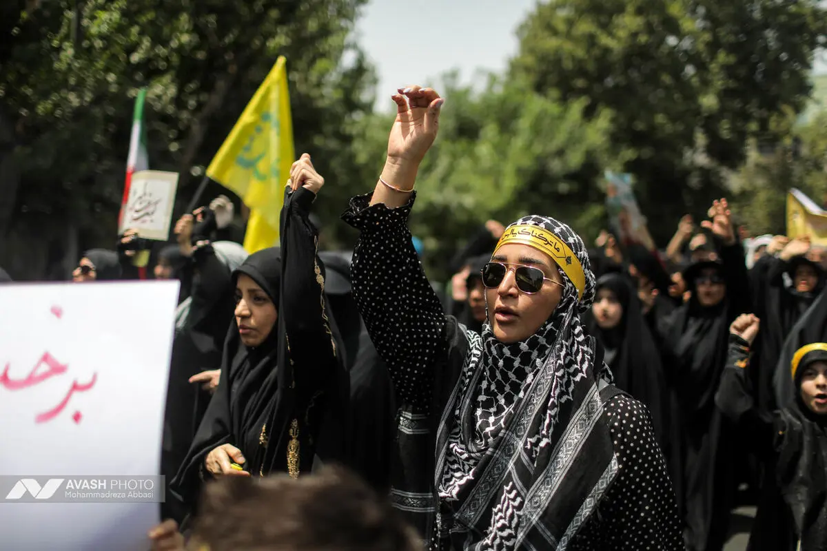 دسته عزاداری مردمی دانشجویی ظهر تاسوعا در تهران