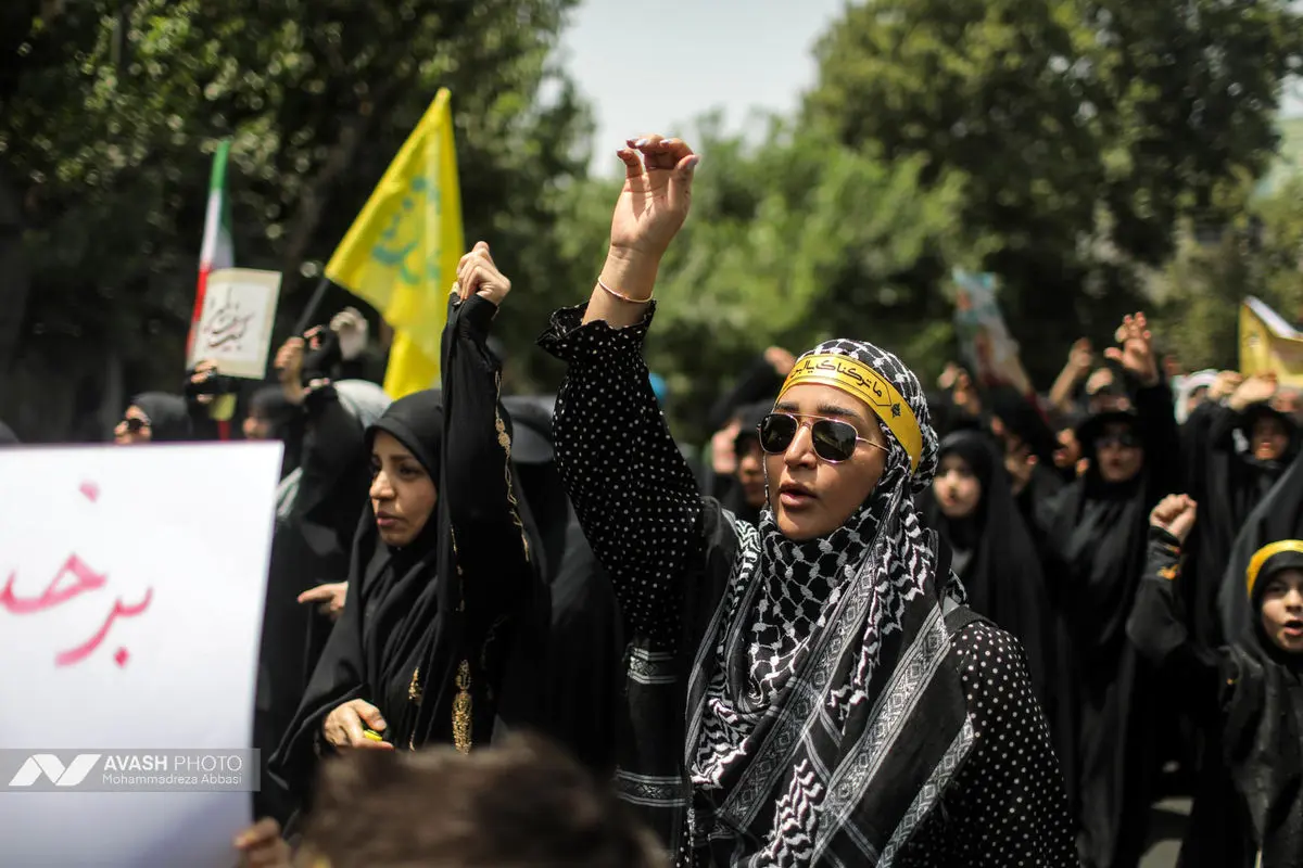 دسته عزاداری مردمی دانشجویی ظهر تاسوعا در تهران