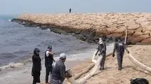 عملیات پاکسازی لکه‌های نفتی در قشم به پایان رسید