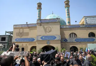 مراسم بدرقه پیکر بهروز رضوی