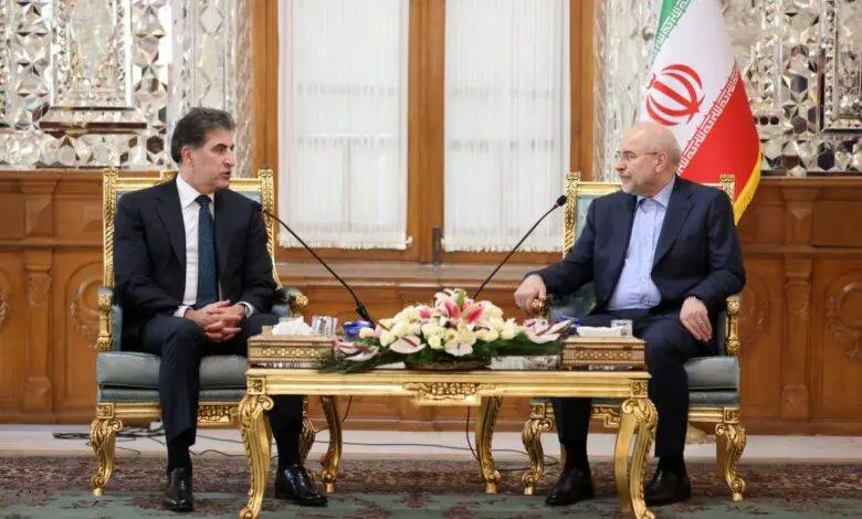 قالیباف: ارتباطات میان ایران و اقلیم کردستان بسیار خوب است