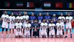 ادای احترام ملی‌پوشان والیبال به صابر کاظمی