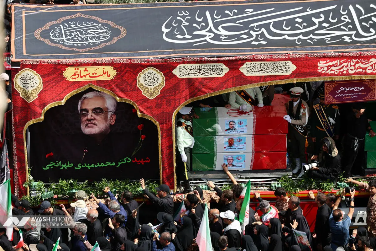 مراسم تشييع پيکر مطهر تعدادي از سرداران و فرماندهان، دانشمندان هسته‌اي