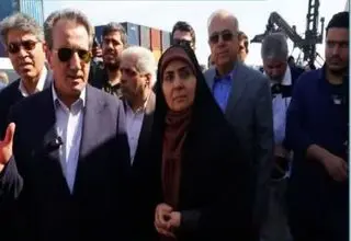 بازدید وزیر راه و شهرسازی از ترمینال شماره ۲ بندر شهید رجایی