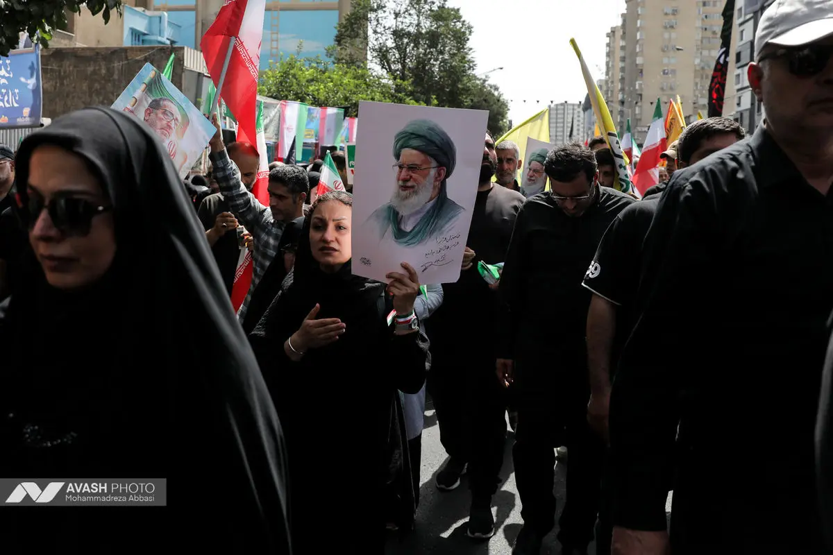 مراسم تشییع پیکر مطهر تعدادی از سرداران و فرماندهان، دانشمندان هسته‌ای