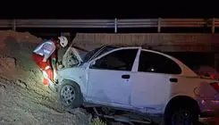 سقوط هولناک یک ساینا از پل