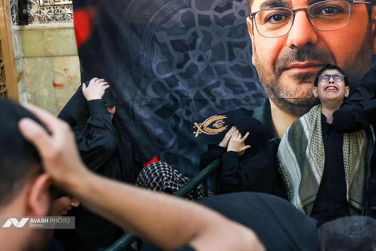 خاکسپاری پیکر سردار شهید «حسین سلامی»  فرمانده کل سپاه و سردار «مسعود شانه‌ئی»