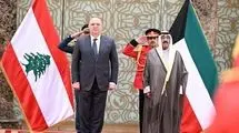 دیدار امیر کویت و رئیس‌جمهور لبنان 
