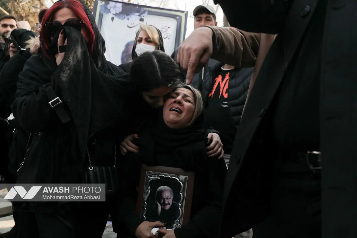 مراسم تشییع و خاکسپاری سعید پیر دوست