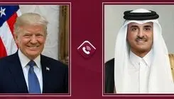 امیر قطر و «دونالد ترامپ» گفت‌وگو کردند
