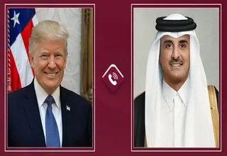 امیر قطر و «دونالد ترامپ» گفت‌وگو کردند