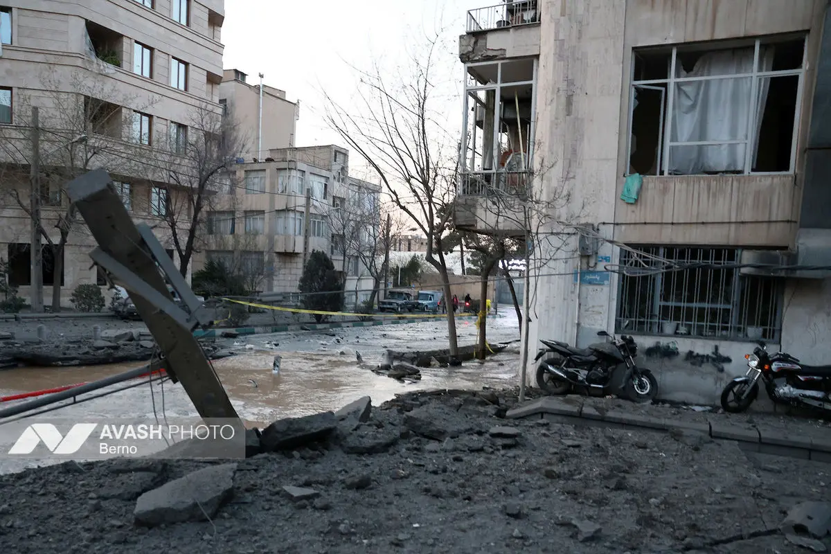 حمله هوایی صبح  امروز به تهران