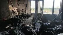 دود شرق تهران ناشی از آتش‌سوزی یک منزل قدیمی در خیابان دماوند است