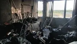دود شرق تهران ناشی از آتش‌سوزی یک منزل قدیمی در خیابان دماوند است