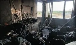 دود شرق تهران ناشی از آتش‌سوزی یک منزل قدیمی در خیابان دماوند است