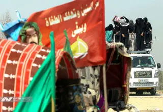 فیلمی از ازدحام جمعیت زوار اربعین حسینی در مرز مهران