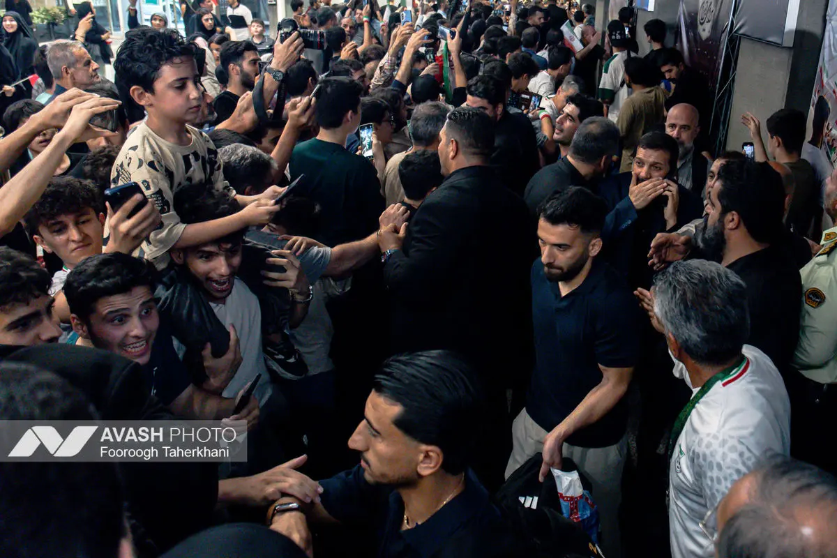 ورود کاروان تیم ملی فوتبال به کشور